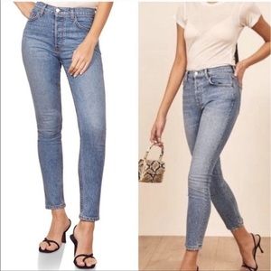 Reformation Jeans Serena High Rise Skinny Crop